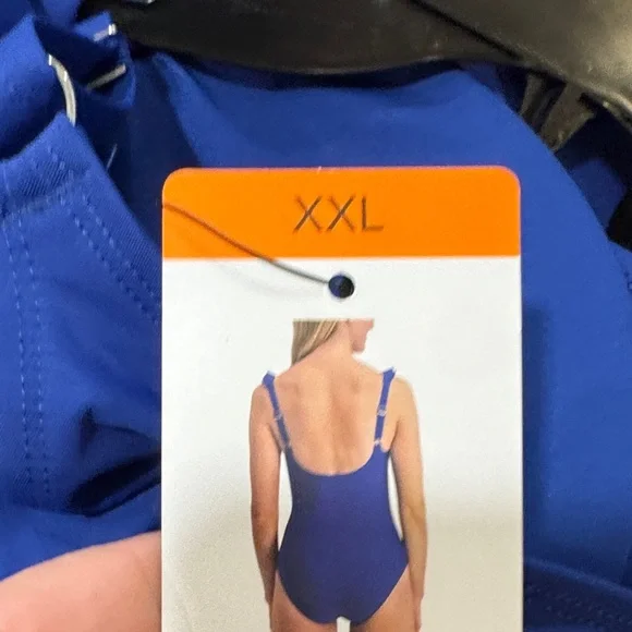 DKNY Royal Blue One Piece Swimsuit NWT - Picture 4 of 4